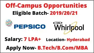 off campus drive for 2021 batch | off campus placement for 2021 batch