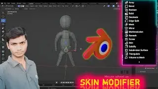 blender Skin Modified|3D Animation|Blender Object modelling how to create Object|basic in blender