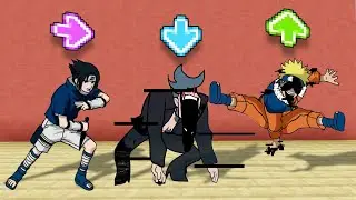 FNF Character Test | Gameplay VS Minecraft Animation | Corrupted Naruto Glitch | Pibby Daddy Dearest