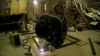 Забор на даче. Часть 1. Сварка каркаса забора на участке.