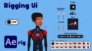 Miles Morales | Spider man | Advance Character rigging tutorial Part 3 | Gui set up | Motion rigs