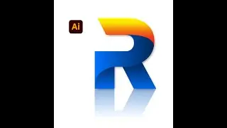 Gradient Logo Design Letter R In Adobe Illustrator CC 2022