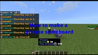 How to make a private scoreboard in Minecraft bedrock addition