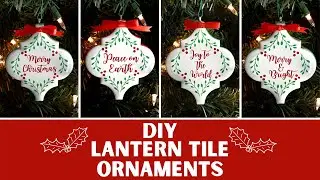 DIY Lantern Tile Ornaments
