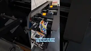 Cut labels twice as fast with the Dual Plotter DLF220s from #Afinia #Label. #labelcutting