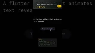 Fluid Character Reveal Animation for Flutter