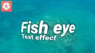 Fish eye text effect! Awesome!🔥👌