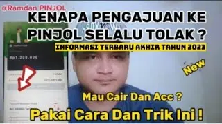 KENAPA PENGAJUAN KE PINJOL SELALU DI TOLAK INI ALASAN NYA 😭