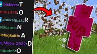 Minecraft, but if chat spells "tornado" a tornado starts...