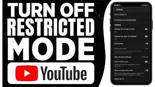 How to Turn off Restricted Mode on YouTube - Full Guide (2024)