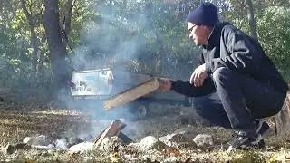 Relaxing Midwestern Woods Campfire #fire #chill #outdoors #asmr