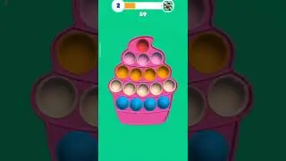 Antistress game. Pop it cupcake. Respect 