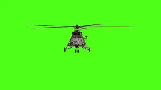 Military Helicopter Green Screen HD l Green Screen l HD