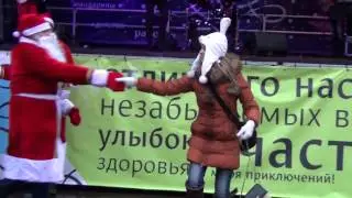 Алина и Дед Мороз @ Kuzminsky Park - The Old new Year 2014