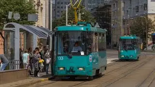 ПОЕЗДКА на ТРАМВАЕ бкм 60102 (БОРТ.НОМЕР 133) МАРШРУТ 6