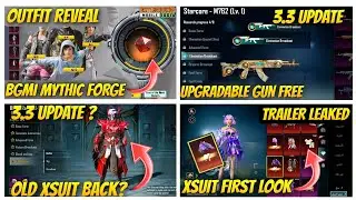 🔴BGMI CONFIRM MYTHIC FORGE  REWARD // UPGRADABLE GUN IN PREMIUM CRATE // XSUIT FIRST FULL LOOK FULL