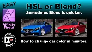 Affinity Photo Beginners Tutorial Tip , Quick way to recolor when HSL filter gives you problems.
