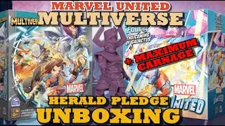 Unboxing - Marvel United Multiverse + Maximum Carnage [Herald Pledge] [KICKSTARTER]