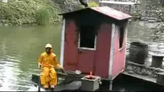 Angeltourist beim Fjord Rafting