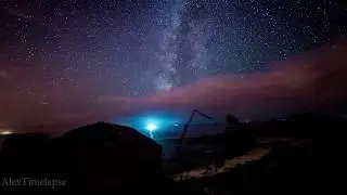 Castros de Baroña , Galicia  - Milky Way Timelapse - by Alex Timelapse