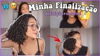 Minha finalização com os CACHOS curtos🦋☁️