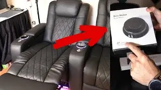 Wireless Bass Shaker install for Home Theater Chairs 4D experience
