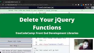 Delete Your jQuery Functions (jQuery) freeCodeCamp Tutorial