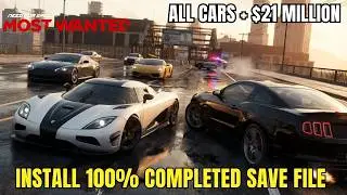 How to Install 100% Completed Save in Need for Speed: Most Wanted (2012) (Full Career Unlocked)