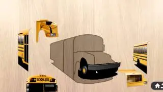 Собираем по частям школьный автобусик. Развивающее видео детям. Игра как Мультфильм ПАЗЛЫ