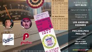 1977-Oct-08 • LAD/PHI • NLCS G4 • Los Angeles Dodgers vs Philadelphia Phillies - Baseball Radio