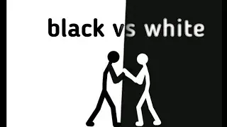 white vs blak sticmans | белый против черного стикманы | топ анимация
