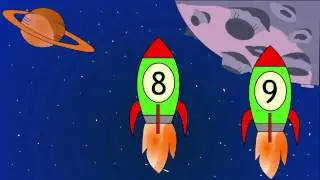 Учимся считать до 10. Мультик про ракету. Цифры для детей