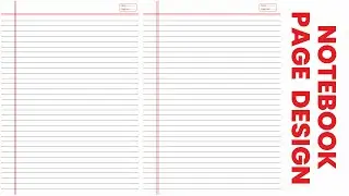 CorelDraw me Notebook Page Kaise  Design Kare I How to Make Notebook Paper Design in CorelDraw