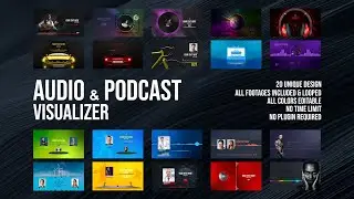 Audio and Podcast Visualizer | After Effects Template
