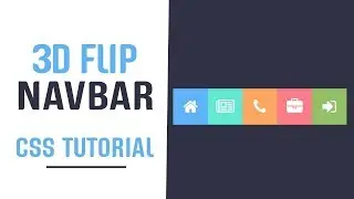 Navbar With 3D Flip Effect | CSS Navbar | CSS Tutorials  2019