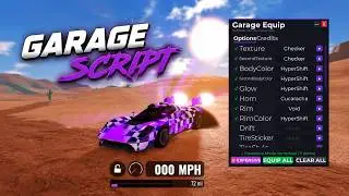 🔥 NEW Jailbreak Garage Script | Visible to Everyone! | Equip ALL Garage Items!