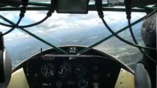 Kitfox - Uphill landing next to a privately owned DC3