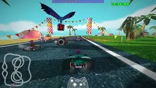 SuperTuxKart - Vulcan Island - Expert