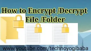 How to Encrypt/Decrypt File or Folder | Customise Command prompt window