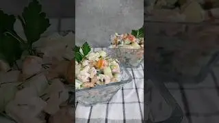 Салат с маринованными опятами #салат #рецепты #еда #готовимдома #ужин #закуски #кухня #грибы #опята