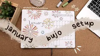 January ✨ plan with me ✨ Bullet Journal Setup