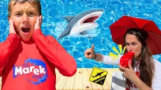 Marek's Pool Escapade: Safety Rules for Kids and the Shark Mystery 🦈