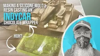 Casting An Indycar Chocolate Wrapper In Resin With A Custom Silicone Mold