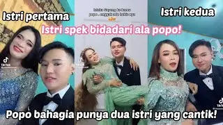 Viral Popo menikahi dua wanita sekali gus! Popo punya dua istri bidadari!
