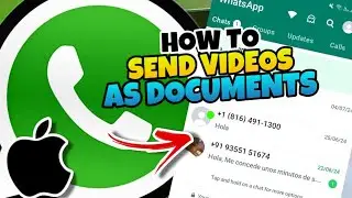👉 HOW to SEND VIDEO as DOCUMENT in WHATSAPP from IPHONE 🔥