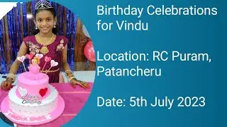 Birthday Celebrations for Vindu #happybirthday #celebration #patancheru #hyderabad