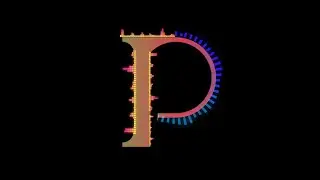 P - Letter | Audio Spectrum |  Visualizer | Equalizer | Bass Boosted Letter | OVERLY | NO COPYRIGHT