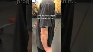 POV: You track your progress with a shirt #shortvideos #motivation