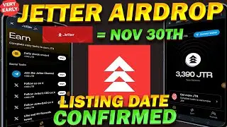 Jetter Airdrop Listing Date CONFIRMED | EARN TON on Jetter