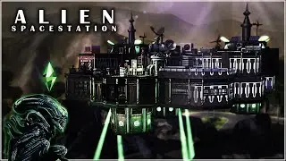 👽Spooky Space Station🩸 | Alien inspired build | Sevastopol - Nostromo | The Sims 4 speed build